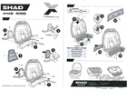 Oparcie pasażera kufra motocyklowego SHAD SH58X/SH59X