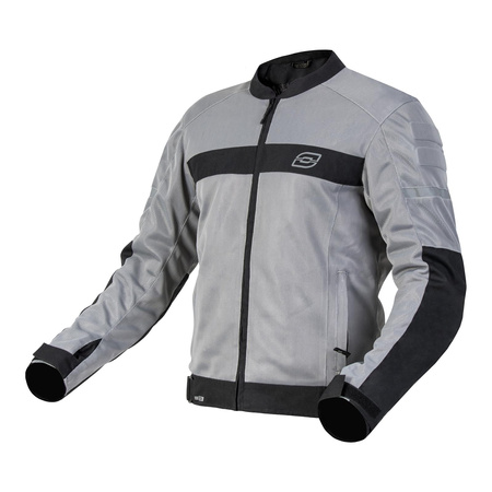 Kurtka motocyklowa tekstylna miejska OZONE DART SILVER czarna