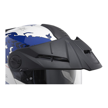 Kask motocyklowy SCHUBERTH E2 ECE ATLAS BLUE biały niebieski czerwony