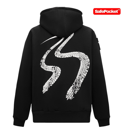 Bluza codzienna REBELRUSH ZIP BLACK czarny