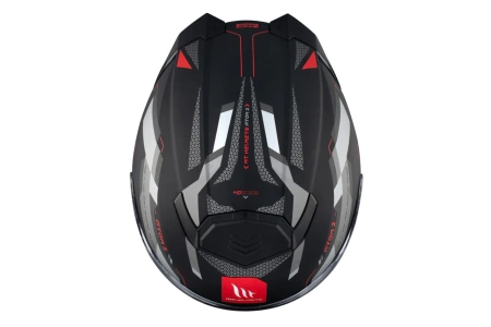 Kask motocyklowy MT ATOM 2 SV BAST BLACK/GREY czarny szary czerwony