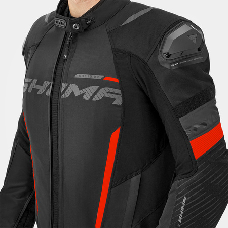 Kurtka motocyklowa tekstylna Shima SOLID 2.0 czerwony