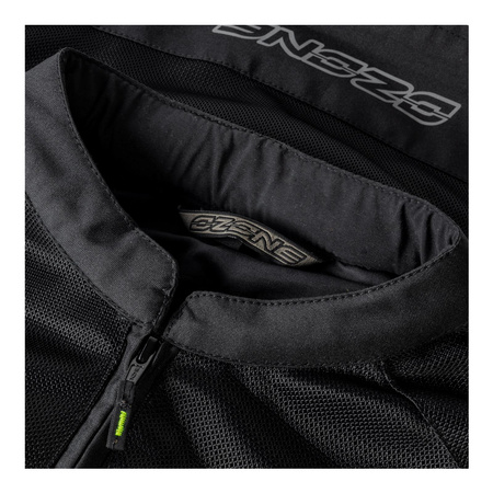 Damska kurtka motocyklowa tekstylna OZONE DART czarna żółty fluo