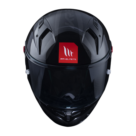 Kask motocyklowy MT KRE+ S SOLID GLOSS CARBON/BLACK czarny