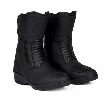 Damskie buty motocyklowe na obcasie OZONE RAPID HIGH HEEL matowy czarne