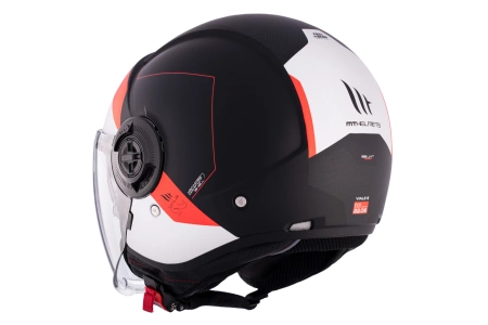 Kask motocyklowy MT VIALE SV S 68 UNIT MATT RED czarny biały czerwony