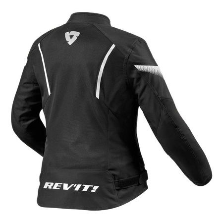 Kurtka motocyklowa tekstylna damska REVIT CONTROL AIR H2O LADY BLACK/WHITE czarny biały
