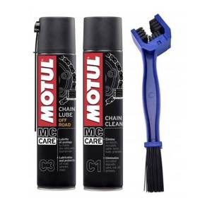 Zestaw motocyklowy do łańcucha MOTUL C1 C3 szczotka