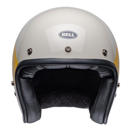 Kask motocyklowy BELL CUSTOM 500 RIF SAND/YELLOW biały żółty złoty czarny