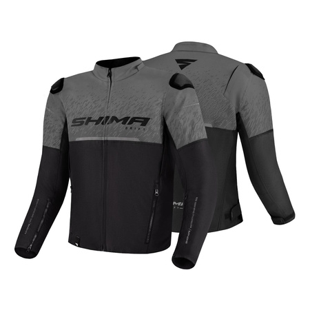 Kurtka motocyklowa tekstylna miejska Shima DRIFT szary