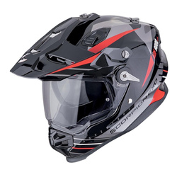 Kask motocyklowy SCORPION ADF-9000 AIR FEAT BLACK/SILVER/RED czarny srebrny czerwony