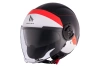 Kask motocyklowy MT VIALE SV S 68 UNIT MATT RED czarny biały czerwony