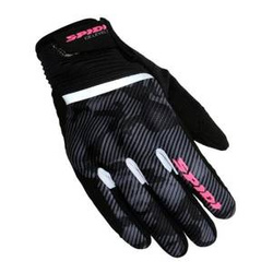 Rękawice motocyklowe damskie SPIDI FLASH CE LADY BLACK CAMOUFLAGE czarny szary różowy