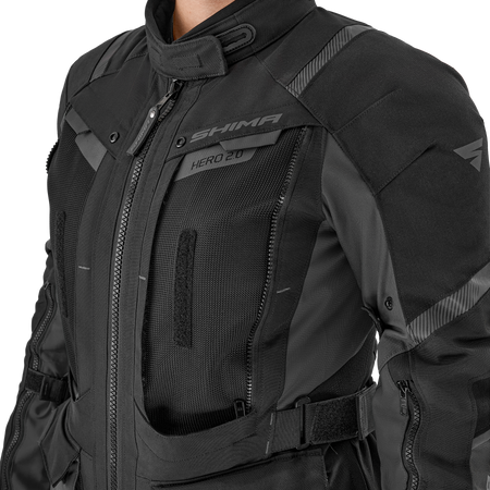 Damska kurtka motocyklowa tekstylna Shima HERO 2.0 czarny