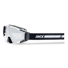 Gogle motocyklowe IMX Sand White Gloss - Szyba Silver Iridium + Clear (2 Szyby W Zestawie)