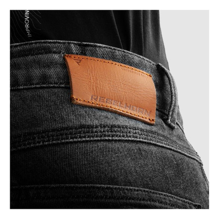 Spodnie jeans REBELHORN BRONCO MONOLAYER WASHED BLACK czarny