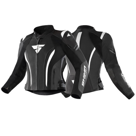Kombinezon motocyklowy dwuczęściowy damski SHIMA MIURA 2.0 BLACK/WHITE czarny biały