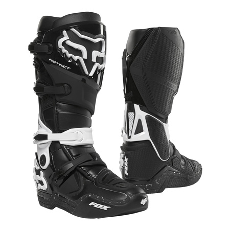 Buty motocyklowe cross/mx FOX INSTINCT 2.0 BLACK/WHITE czarny biały