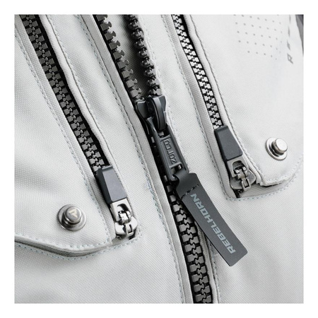 Damska kurtka motocyklowa tekstylna Rebelhorn HIKER IV czarny-szary-żółty fluo