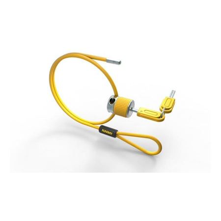 Linka zabezpieczająca motocyklowa AUVRAY 90cm x 4mm żółty