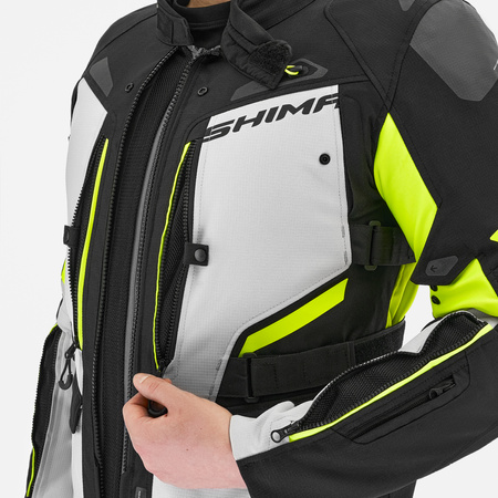 Kurtka motocyklowa SHIMA DUNE FLUO czarny szary żółty fluo