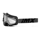 Gogle motocyklowe IMX Dust Graphic Grey Gloss/Black - Szyba Dark Smoke + Clear (2 Szyby W Zestawie)