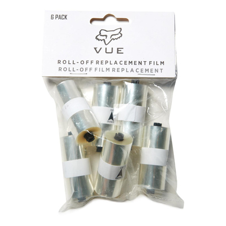 Zestaw rolek Roll-Off do gogli FOX Vue - 6 Pack Clear