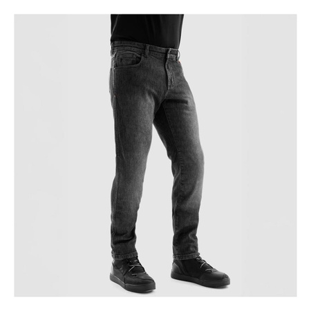 Spodnie jeans REBELHORN BRONCO MONOLAYER WASHED BLACK czarny