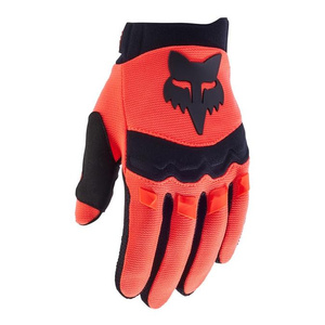 Rękawice motocyklowe rowerowe dla dzieci cross offroad mtb FOX Dirtpaw Fluo pomarańczowy