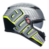 Kask motocyklowy AGV K3 FORTIFY GREY/BLACK/FLUO YELLOW szary żółty fluo czarny