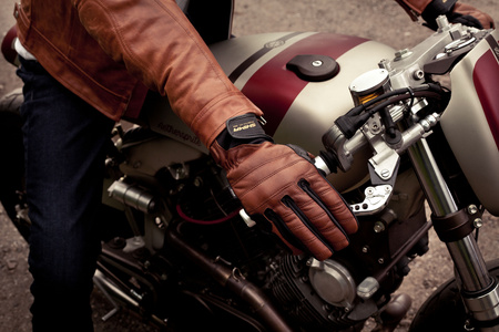 Rękawice motocyklowe turystyczne Shima REVOLVER brązowy