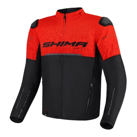 Kurtka motocyklowa tekstylna miejska Shima DRIFT czerwony