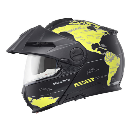 Kask motocyklowy SCHUBERTH E2 ECE ATLAS YELLOW czarny żółty fluo