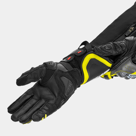 Rękawice motocyklowe sportowe skórzane Shima RS-3 fluo