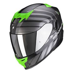 Kask motocyklowy SCORPION EXO-520 AIR SHADE BLACK/GREEN czarny szary zielony