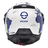 Kask motocyklowy SCHUBERTH E2 ECE ATLAS BLUE biały niebieski czerwony