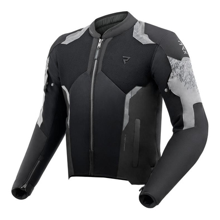 Kurtka motocyklowa tekstylna miejska Rebelhorn JAX czarny-szary