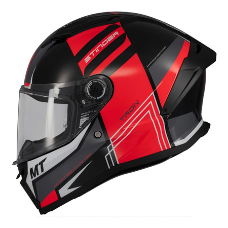 Kask motocyklowy MT STINGER 2 TRON BLACK/GREY/RED
