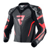 Kombinezon motocyklowy dwuczęściowy REBELHORN REBEL BLACK/FLO RED czarny czerwony fluo szary