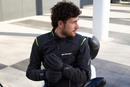 Rękawice motocyklowe miejskie na zimę Shima OSLO WIND czarny