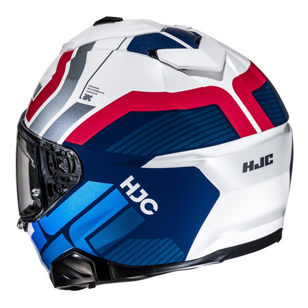 Kask motocyklowy HJC I71N Viz niebieski/czerwony