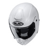 Kask motocyklowy szczękowy z daszkiem HJC C80 perłowy biały