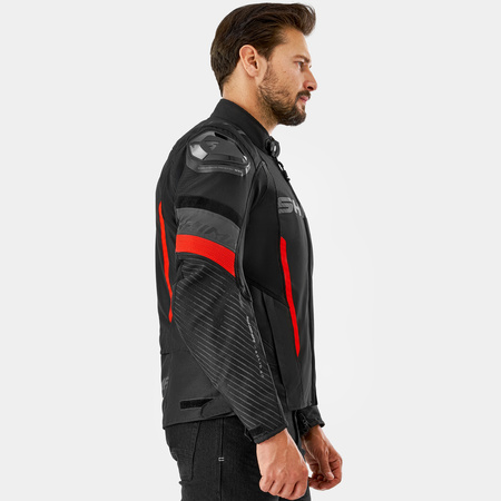 Kurtka motocyklowa tekstylna Shima SOLID 2.0 czerwony
