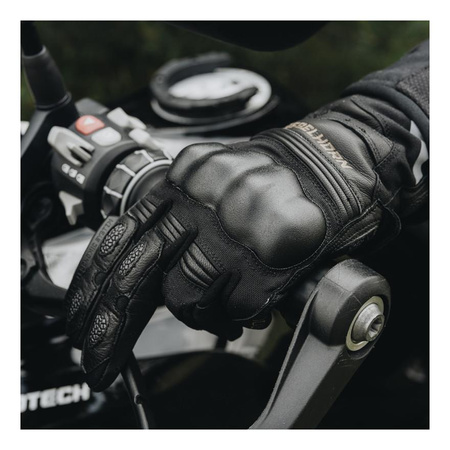 Damskie rękawice motocyklowe miejskie/turystyczne Rebelhorn PATROL czarny