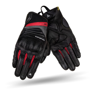 Rękawice motocyklowe miejskie Shima RUSH GLOVES czerwony