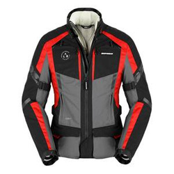 Kurtka motocyklowa damska SPIDI 4 SEASON EVO LADY RED szary czarny czerwony