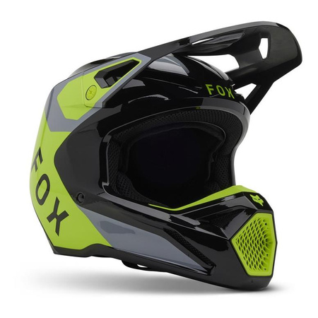 Kask motocyklowy dziecięcy FOX Junior V1 Lean Grey Yellow