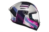 Kask motocyklowy MT STINGER 2 TRON WHITE/PINK/BLUE