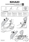 Oparcie pasażera kufra motocyklowego SHAD do Suzuki Burgman Czarne