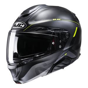 Kask motocyklowy szczękowy HJC RPHA 91 Combust czarny/żółty